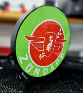 Zundapp logo nattlampa lampa LED