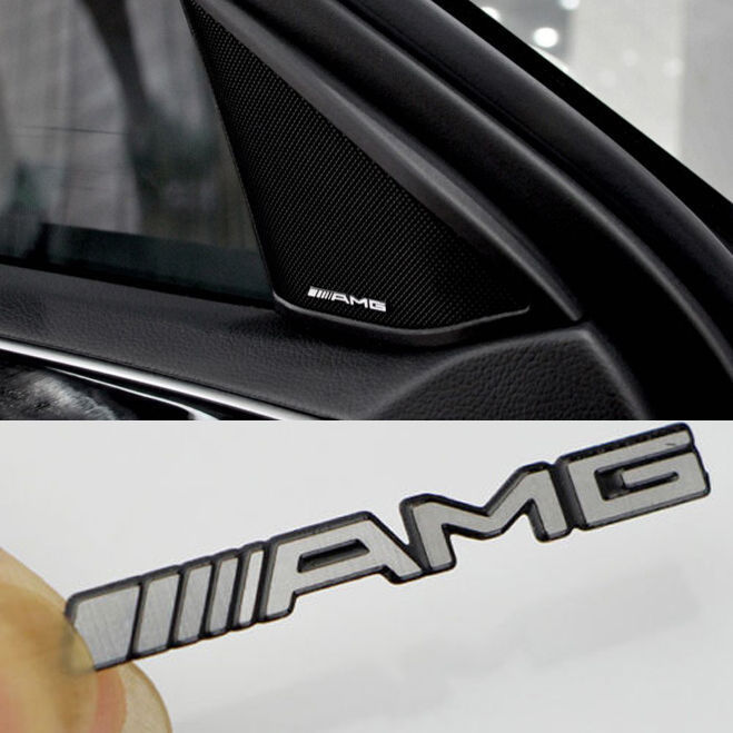 Mercedes Benz liten AMG emblem till ratten rattemblem Mercedes AMG emblem till grillen, grillemblem till bilen