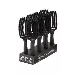 OLIVIA GARDEN FINGER BRUSH COMBO BLACK