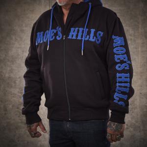 MOE'S HILLS BOBBER'S HOODY - BLACK -BLUE