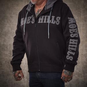 MOE'S HILLS BOBBER'S HOODY - BLACK -GREY