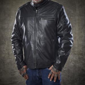 MOE'S HILLS BOBBER'S  LEATHER JACKET - BLACK