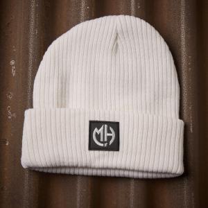 MOE'S HILLS BOBBER'S ROLL-UP BEANIE WHITE