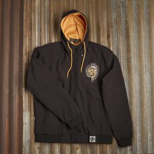MOE’S HILLS BOBBER’S SOFTSHELL HOODIE – BLACK/SKULL EDITION