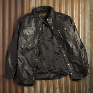 MOE’S HILLS BOBBER’S PREMIUM LEATHER SHIRT – BLACK