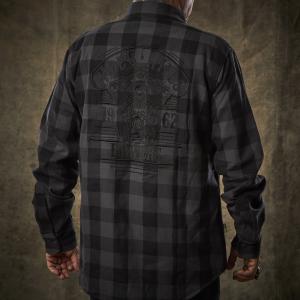 MOE'S HILLS BOBBER'S SHIRT FLANNEL - GRAY/BLACK