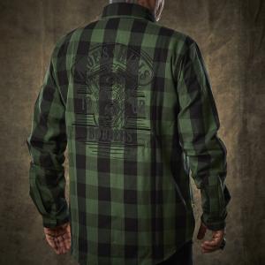 MOE'S HILLS BOBBER'S SHIRT FLANNEL - GREEN/BLACK