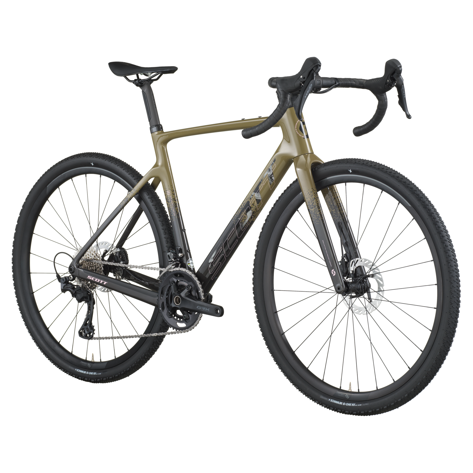 Scott Addict Gravel 40 Kaki Green/Carbon Black