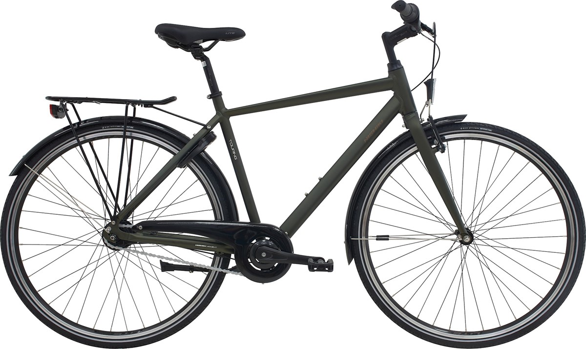 Nishiki Touring Herr 7v fot matt mörk grön