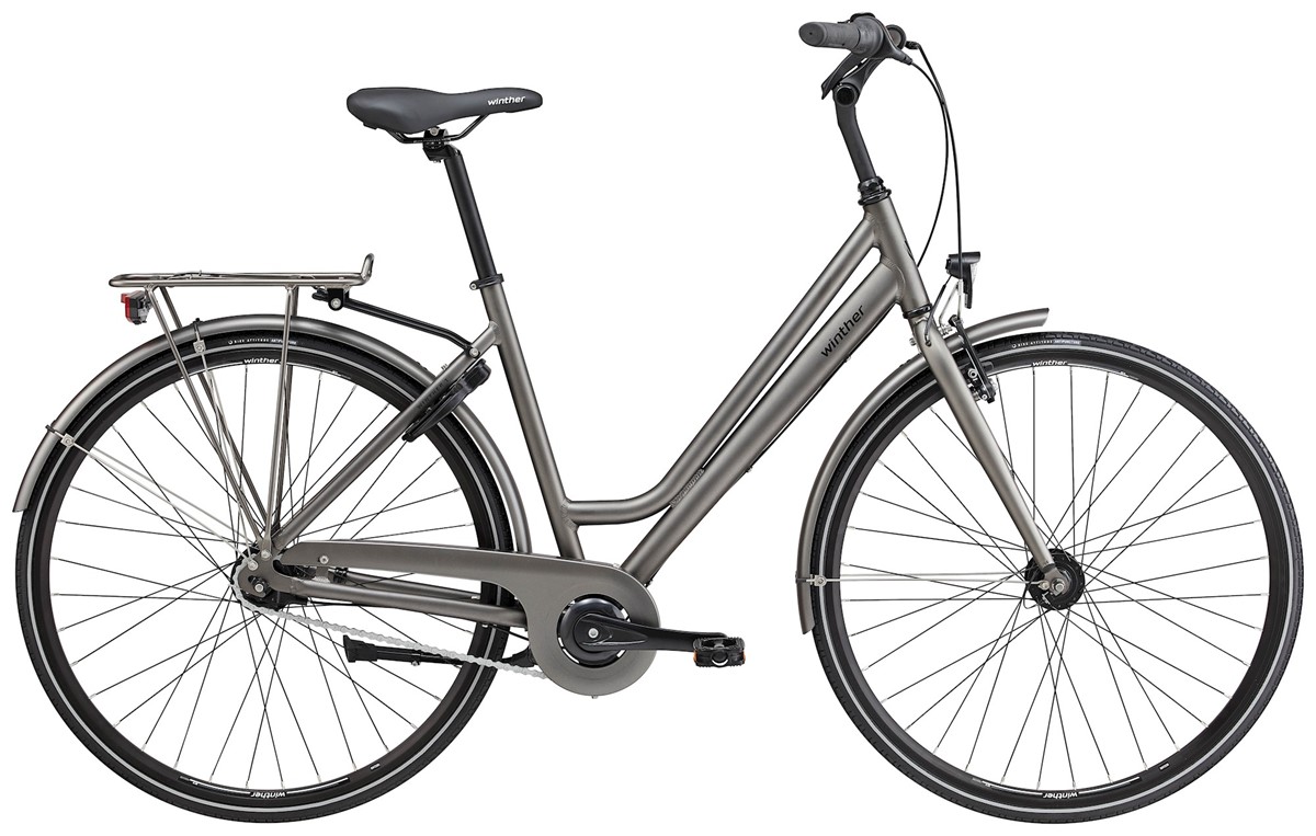 Winther 1 Dam 7v Shimano Nexus fot matt grå brun