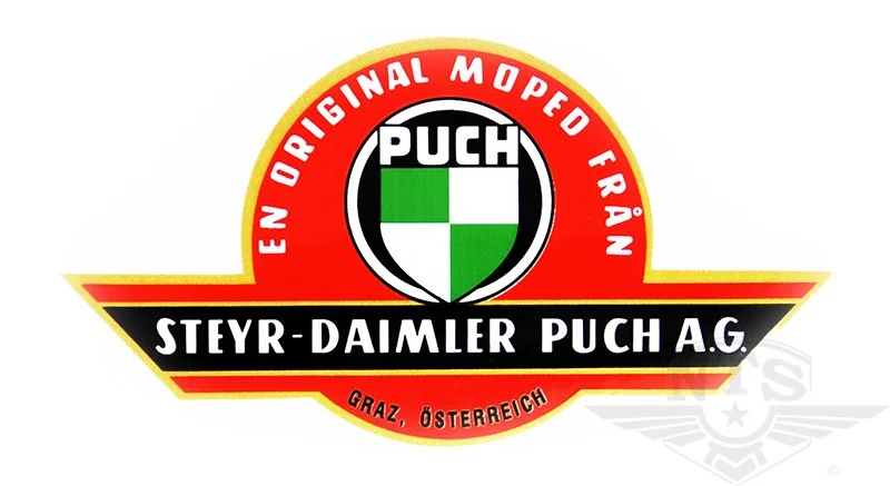 Bakskärmsdekal Puch