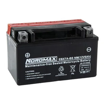 Batteri EBX7A-BS, AH 6, 150X87X94 mm