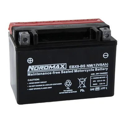 Batteri EBX9-BS, AH8, 150X87X105 mm