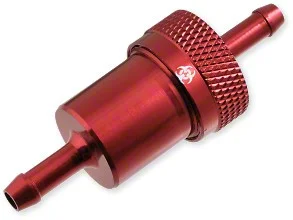 Bränslefilter Aluminum Stor - Röd