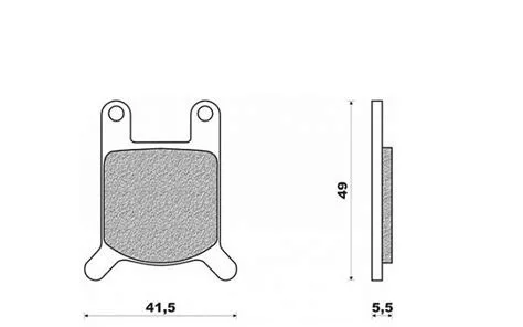 Broms Klossar Zundapp Ks50/80 Kvalité Newfren
