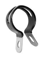 Bromsbygel rostfri , RD/stål med   plastbeläggning, Svart, 22 mm