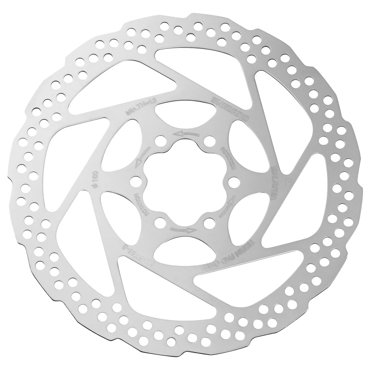 Bromsskiva Alivio 160mm 6-bultsskiva