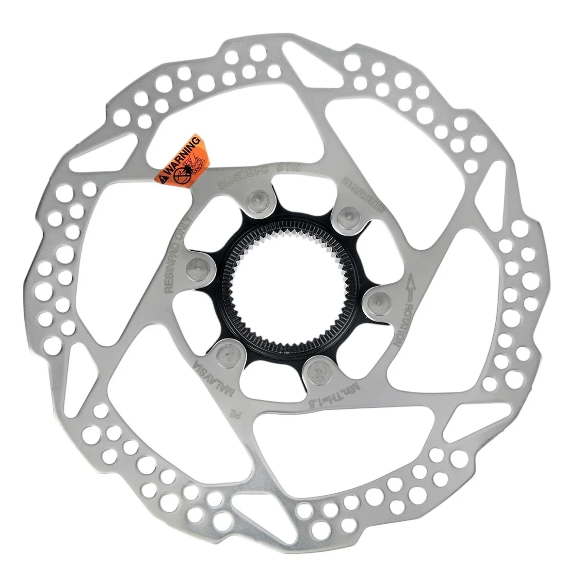 Bromsskiva SM-RT54 160mm CL m/ extlåsring