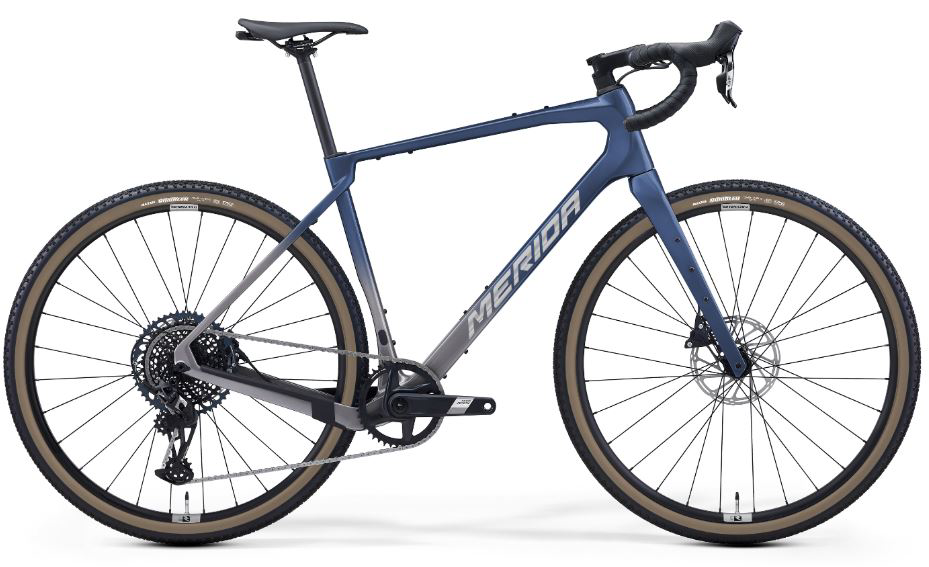 Gravelbike Merida Silex Legacy Silk Blue / Grey / Flash BCP