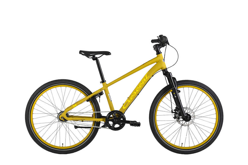 Barncykel Crescent Jare 7-vxl 24" Senapsgul