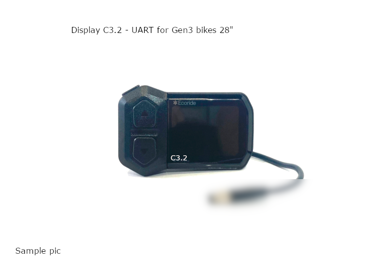 DISPLAY C3,2 - 28" - UART till Gen,3 cyklar,