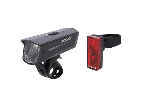 Belysningsset XLC Light set Proxima Pro Plus CL-S25 Black