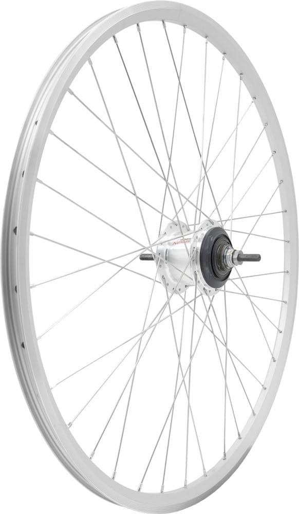 Bakhjul LiTE 28" ETRTO 622-18 D/W 7v Rullbroms Mutter Silver