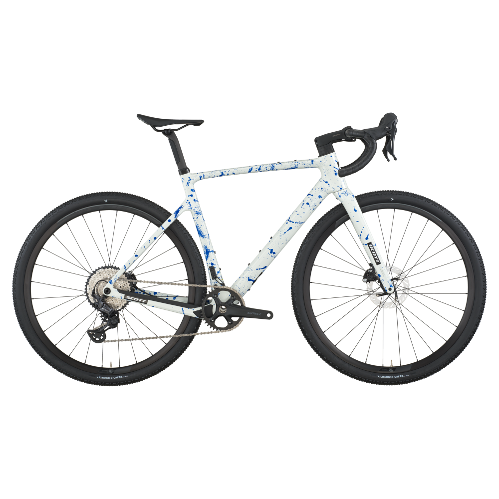 Gravelbike Scott Addict Gravel 30 White/Splatter Blue