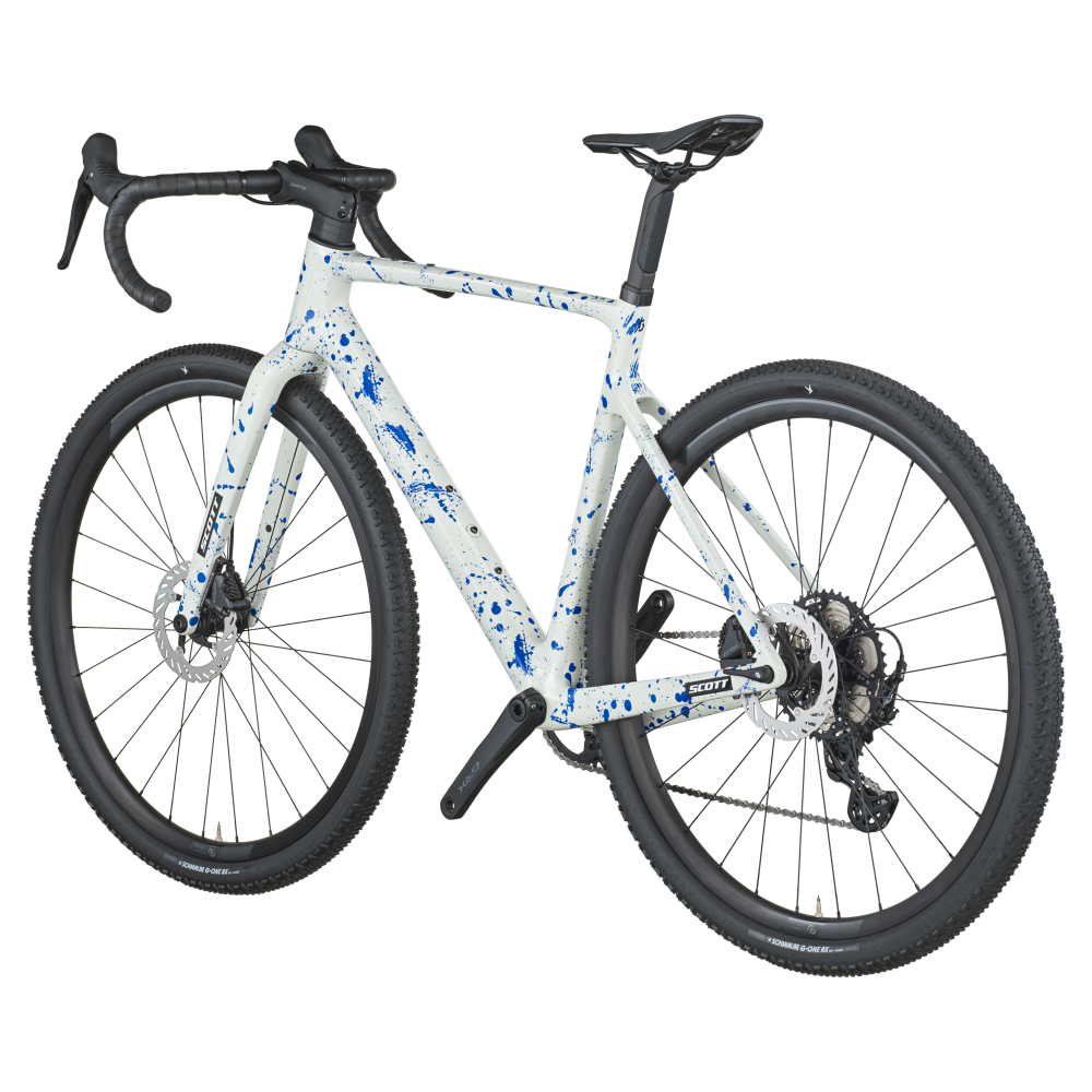 Scott Addict Gravel 30 White/Splatter Blue
