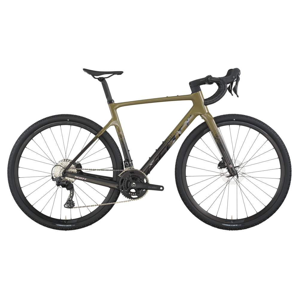 Gravelbike Scott Addict 40 Kaki Green/Carbon Black