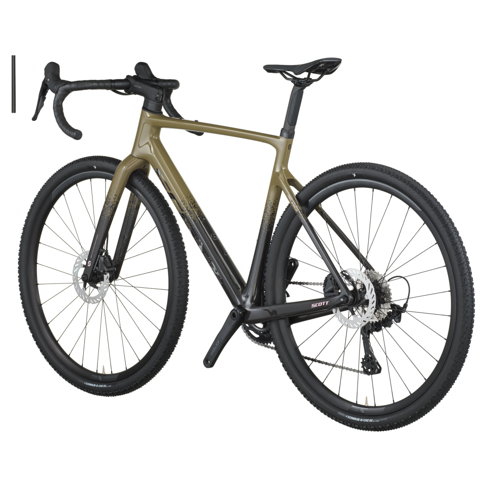 Scott Addict Gravel 40 Kaki Green/Carbon Black