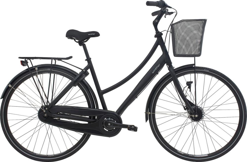 Winther 2 Dam 54 cm 7v Shimano Nexus fot matt svart