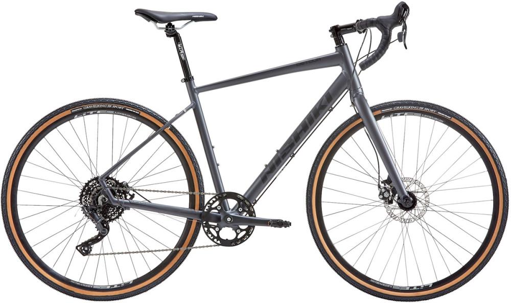 Gravelbike Nishiki DeTour Herr 9vxl Skiffergrå