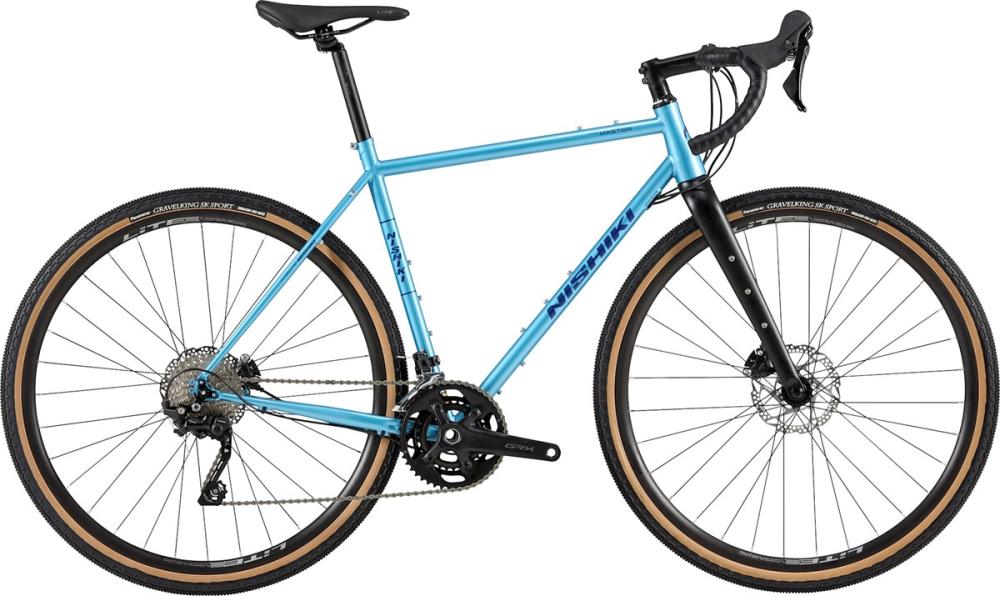 Gravelbike Nishiki Gravel Master Herr Surfblå