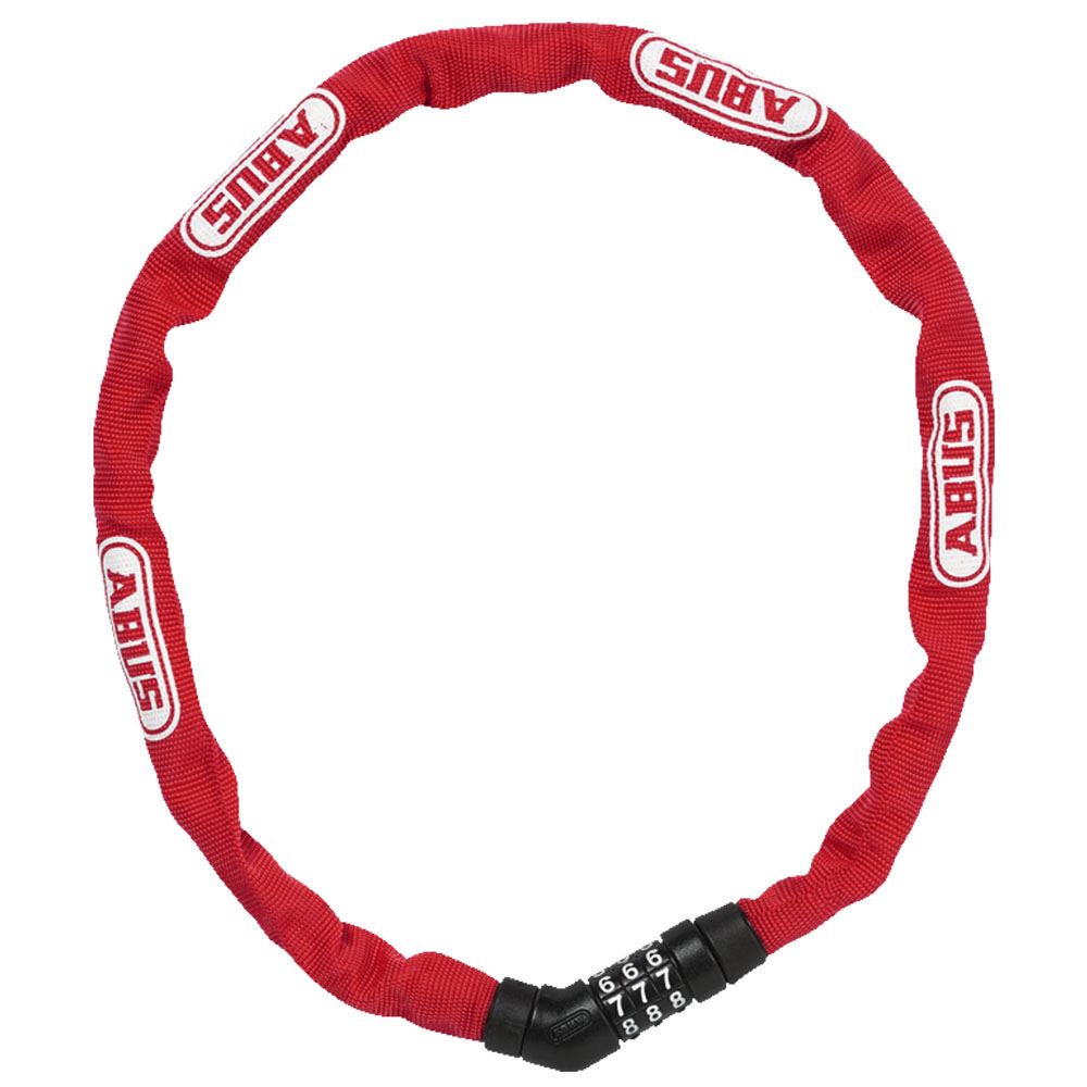 Kombilås Kätting Abus 4804 Röd