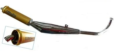 Avgassystem Tomos A3/35 Biturbo Krom