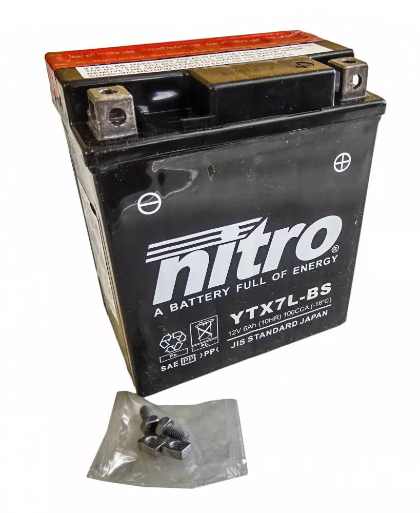 Batteri 12V-6A YTX7L-BS