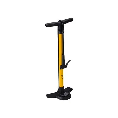 Cykelpump BBB Pump AirBoost Golvpump Gul DualHead 63,3cm