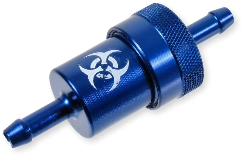 Bränslefilter Aluminum Stor - Blå