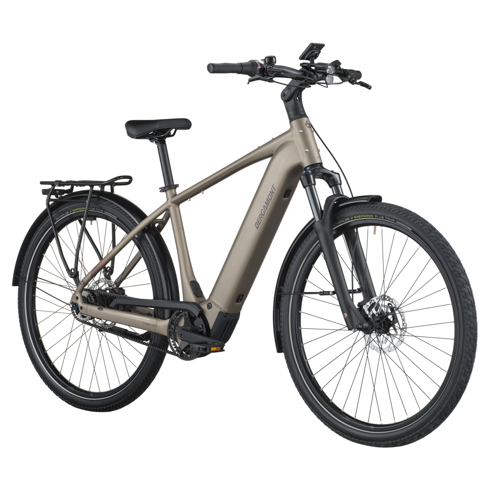 Elcykel Bergamont E-Horizon Tour 20 Belt Warm Silver