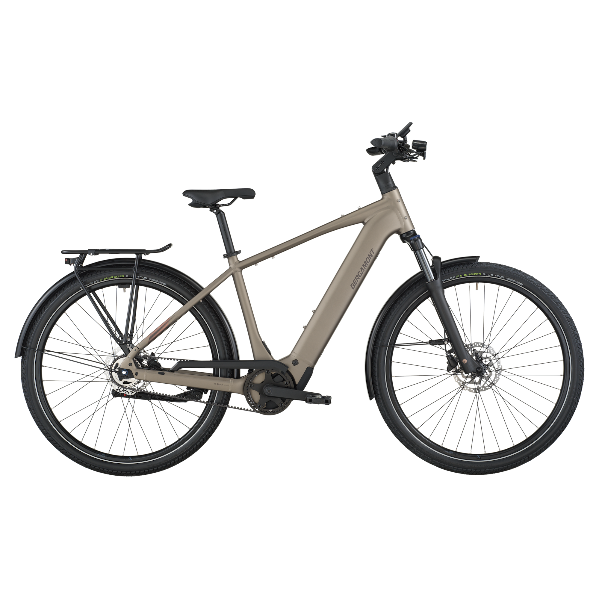 Elcykel Bergamont E-Horizon Tour 20 Belt Warm Silver