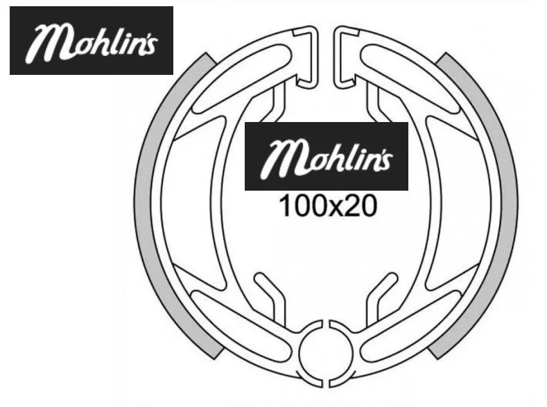 Bromsbackar Leleu 100 mm