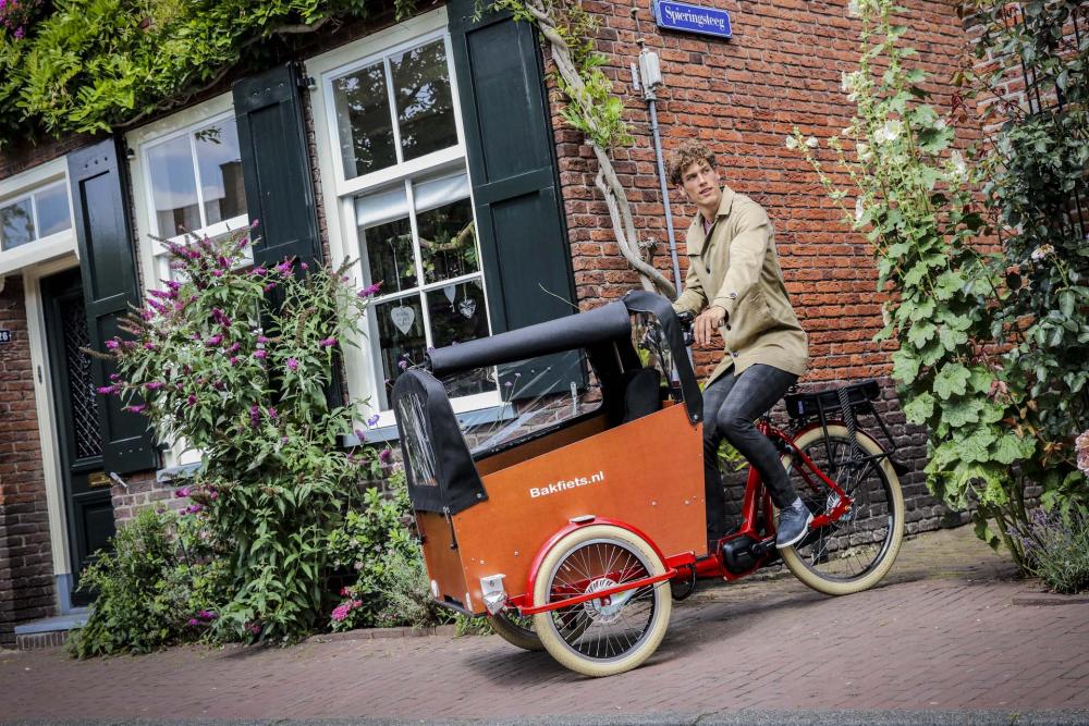 Bakfiets.nl Cargobike Cruiser Bred – El-lådcykel
