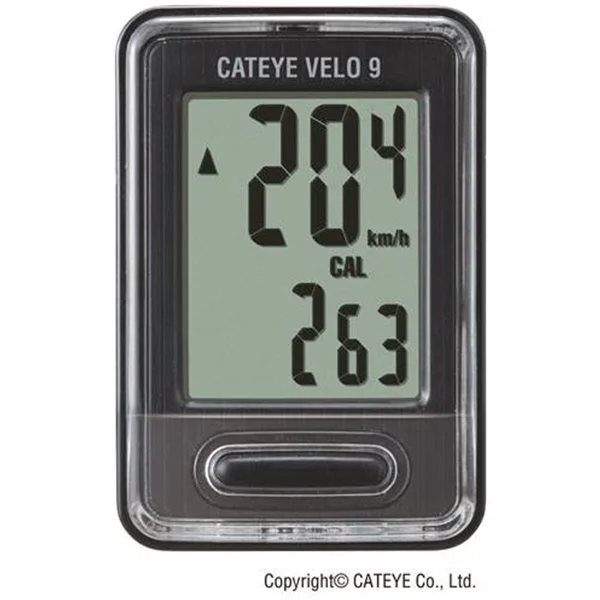 Cykeldator CatEye Velo9 Svart