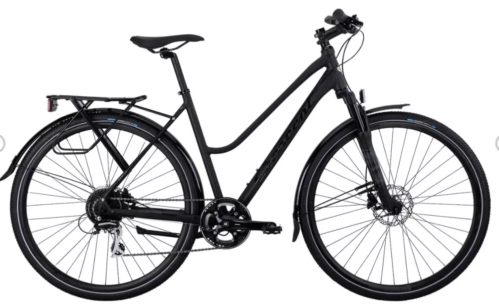 Crescent Åkulla Hybrid 8-växlad 55cm Svart 28tum