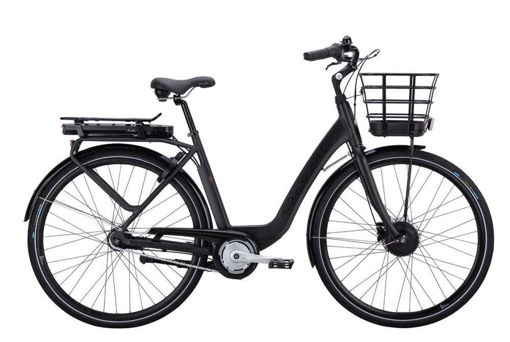 Crescent Elcykel Elina 7 växlad Svart matt