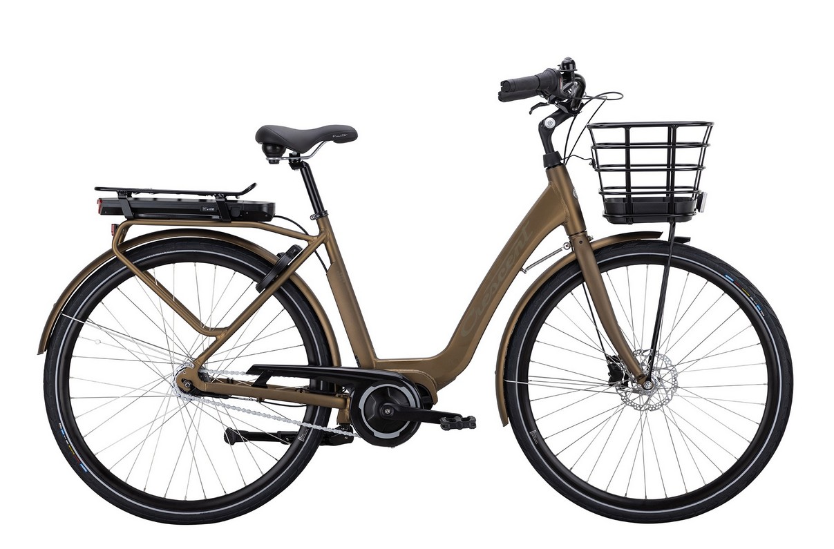 Crescent Elora Elcykel 7-växlad Brun centermotor