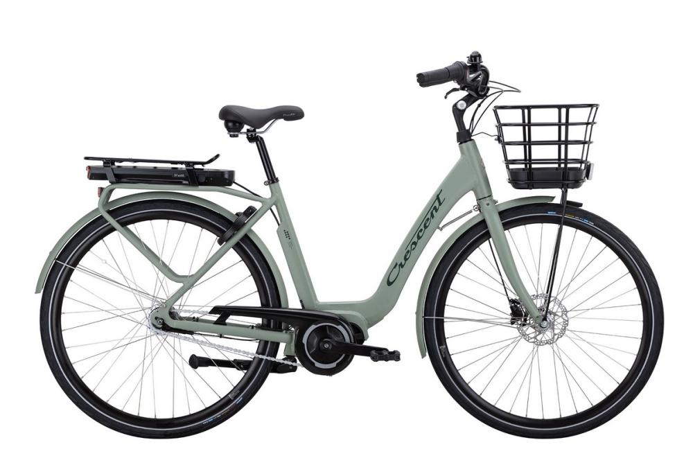 Crescent Elora Elcykel 7-växlad Grön centermotor