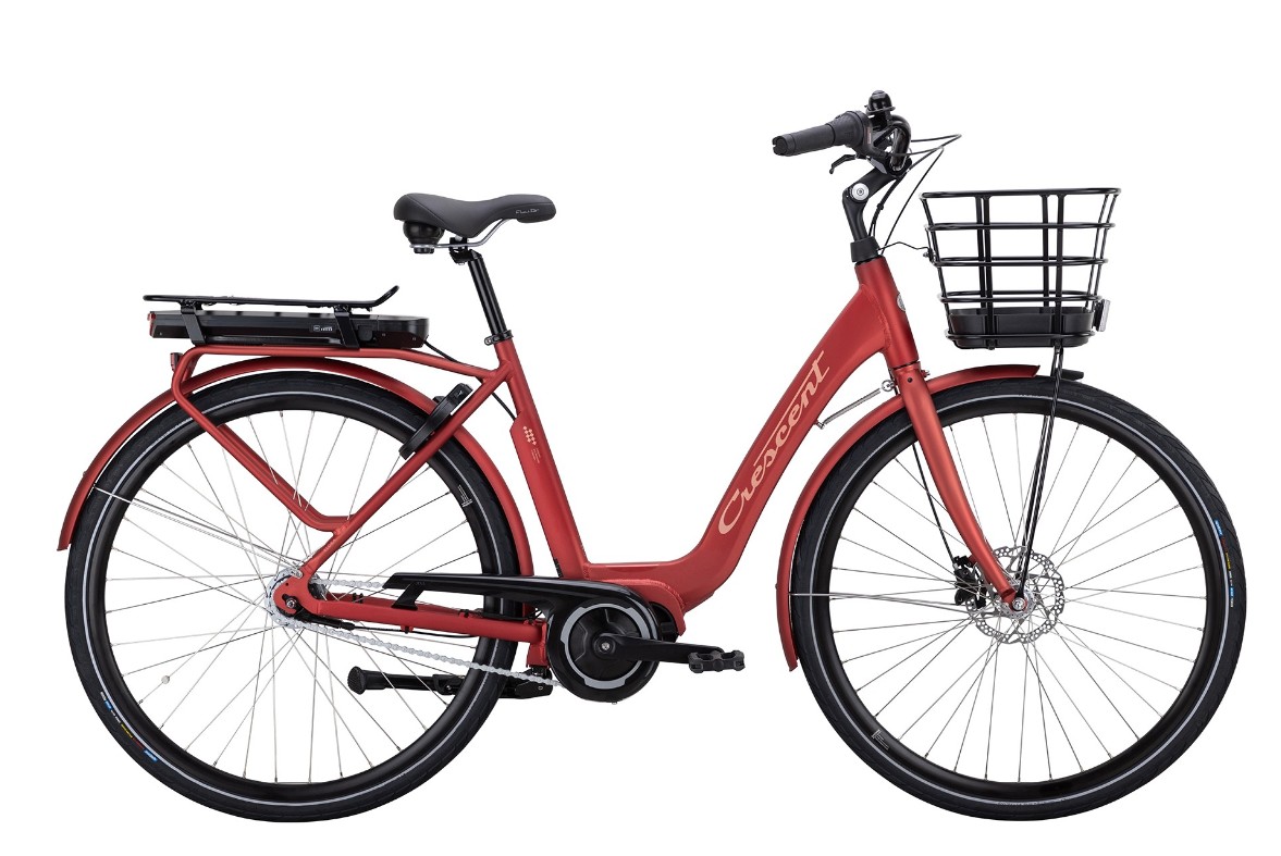 Crescent Elora Elcykel 7-växlad Röd centermotor