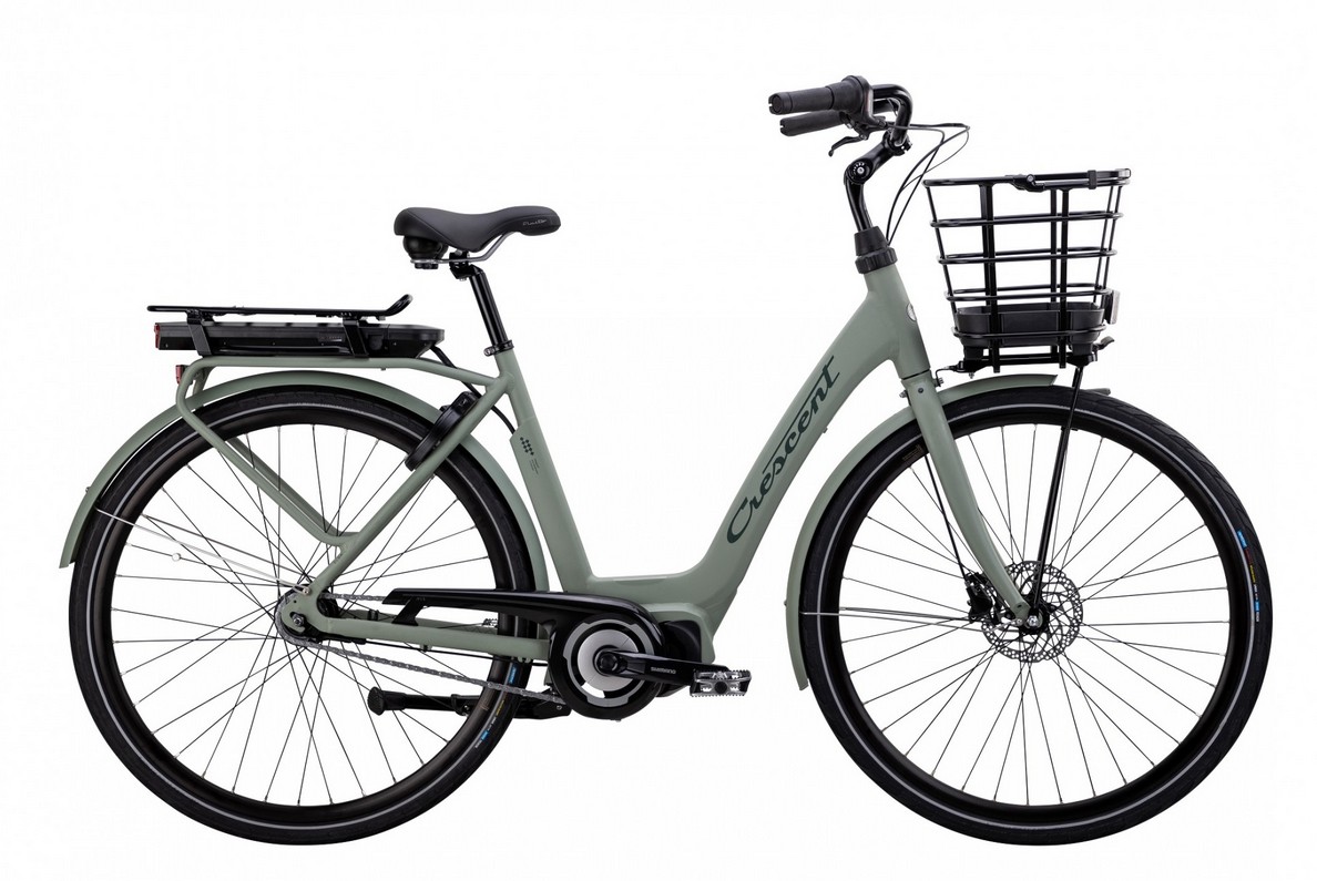 Crescent Elsa Elcykel 7-växlad Grön Shimano centermotor